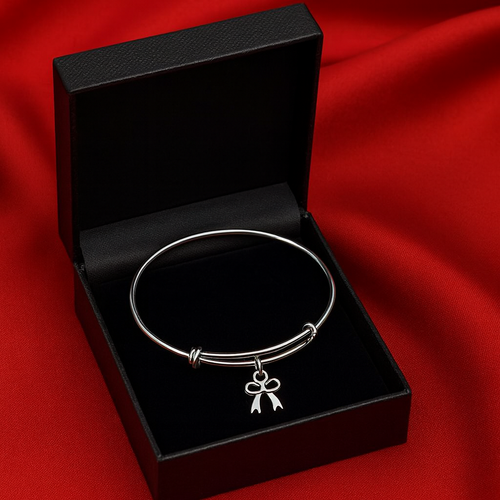 Modern Bow Charm Bracelet