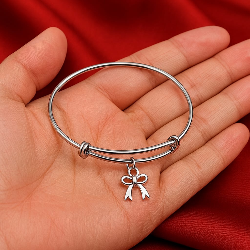 Modern Bow Charm Bracelet